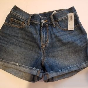 NEW Girls Blue Jean Shorts Size 14